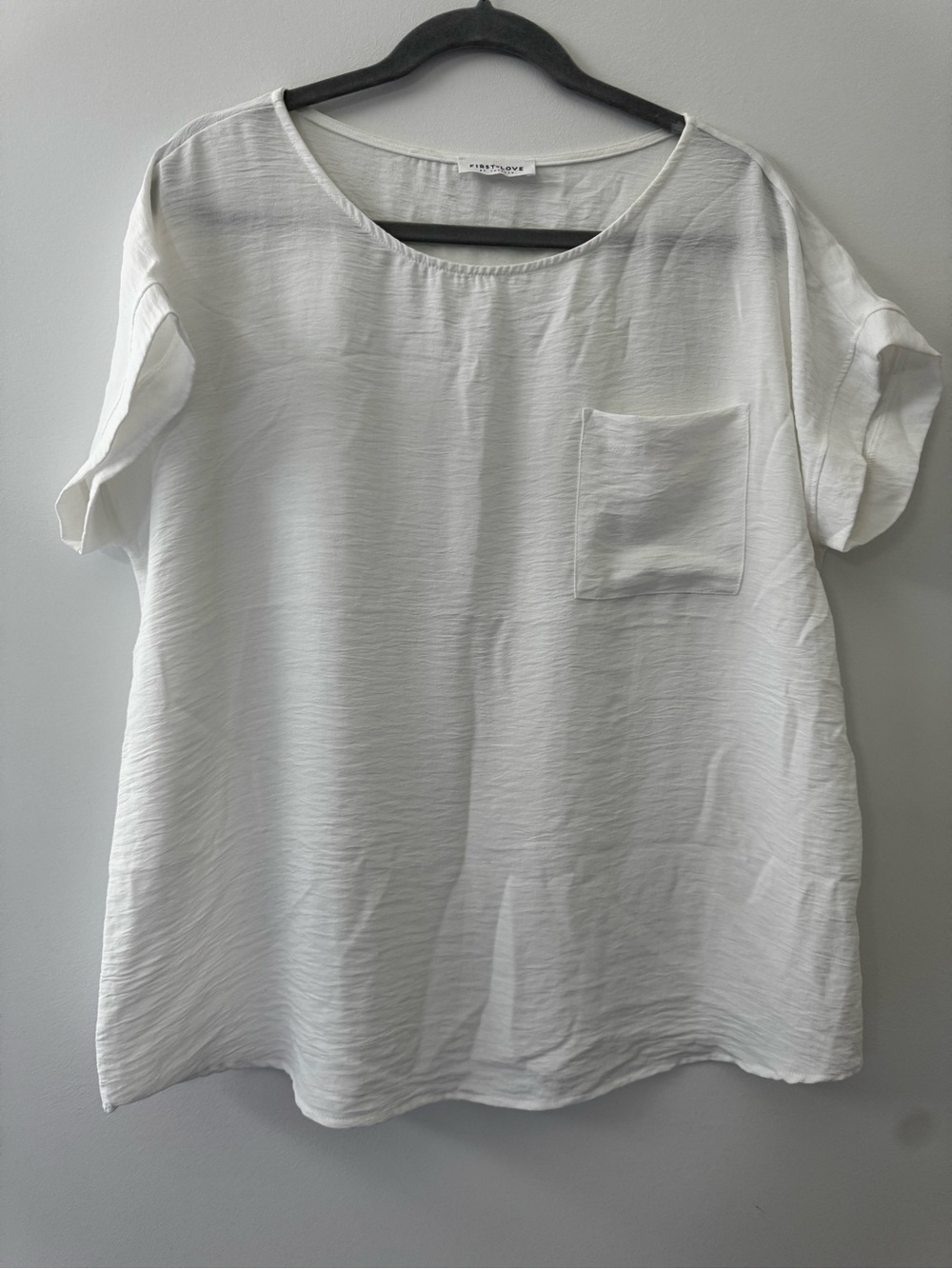 Vero Moda White Short-Sleeve Pocket Blouse
